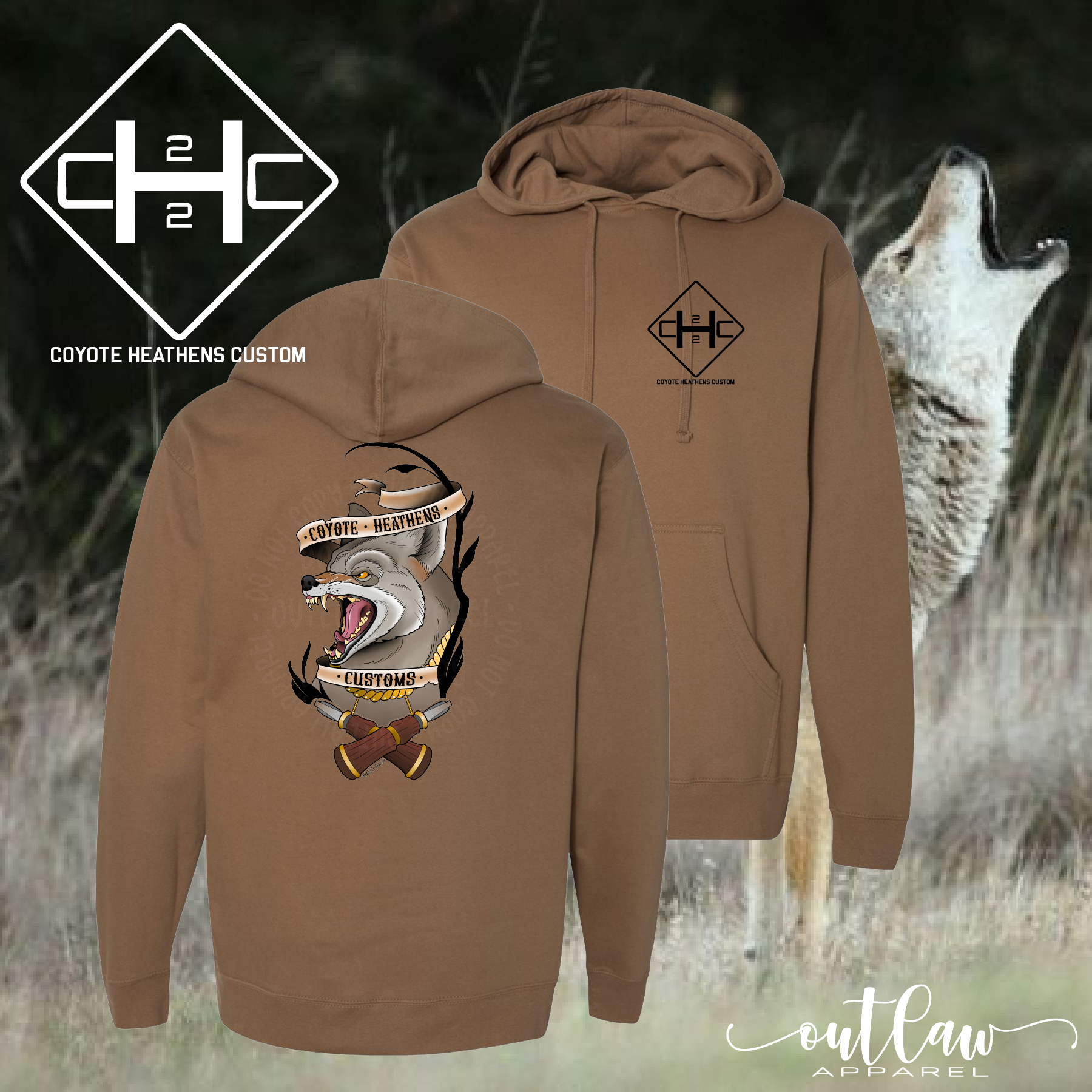 Coyote Heathens Customs Hoodie
