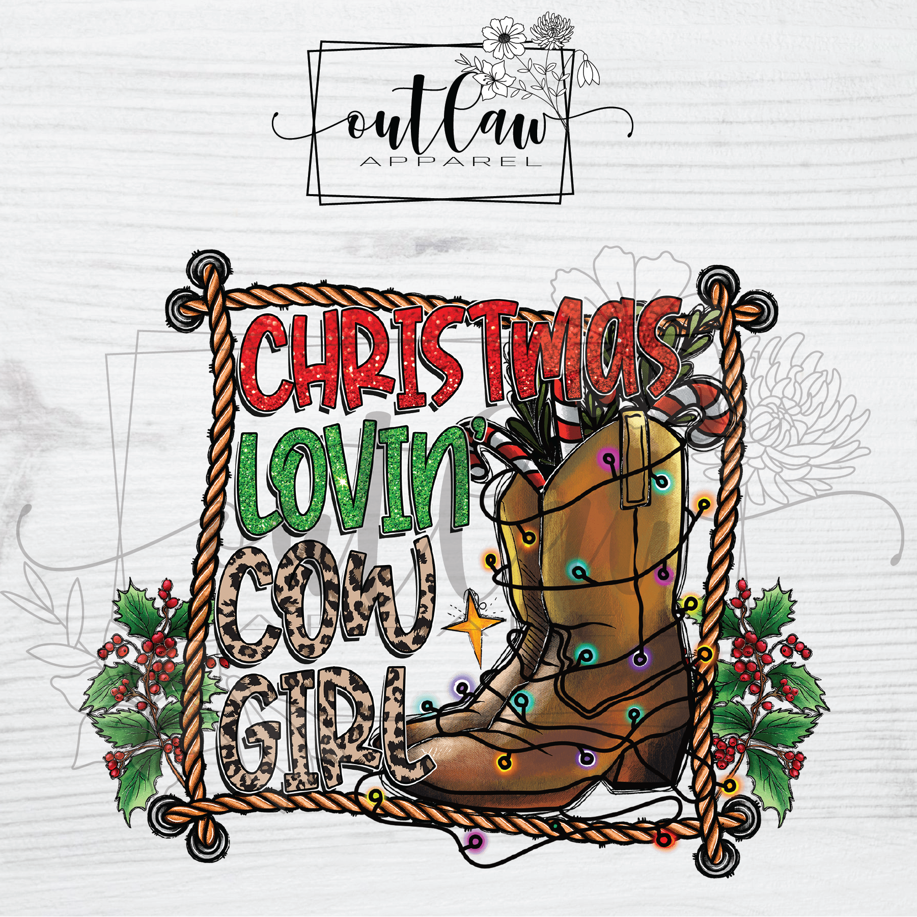 Christmas lovin cowgirl