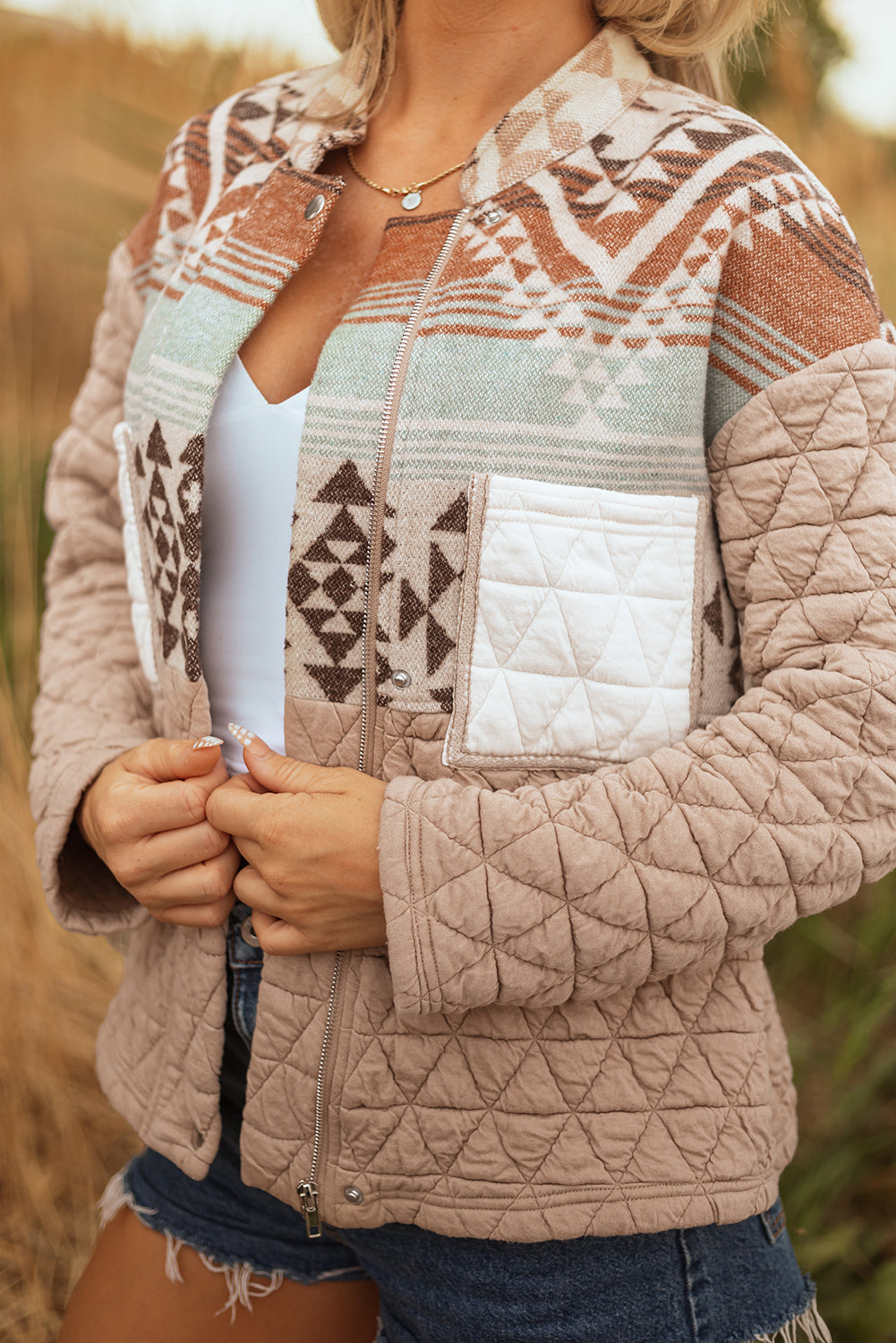 Quilted Patchwork Jacket