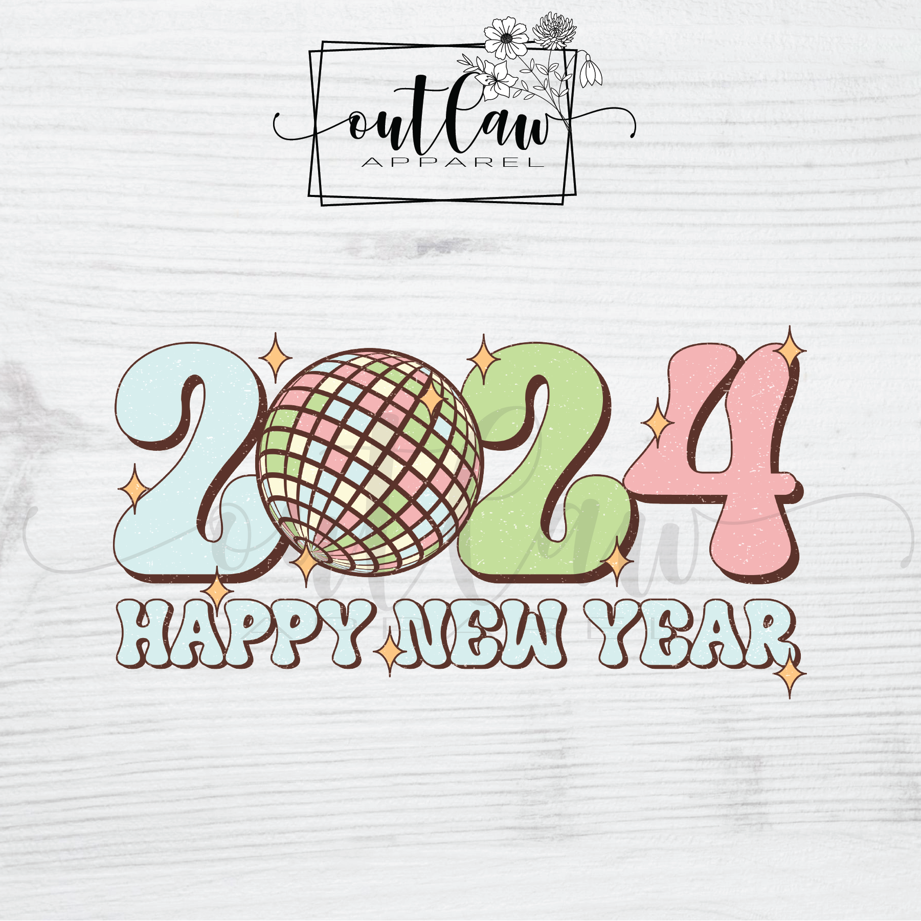 Happy New Year 2024 disco