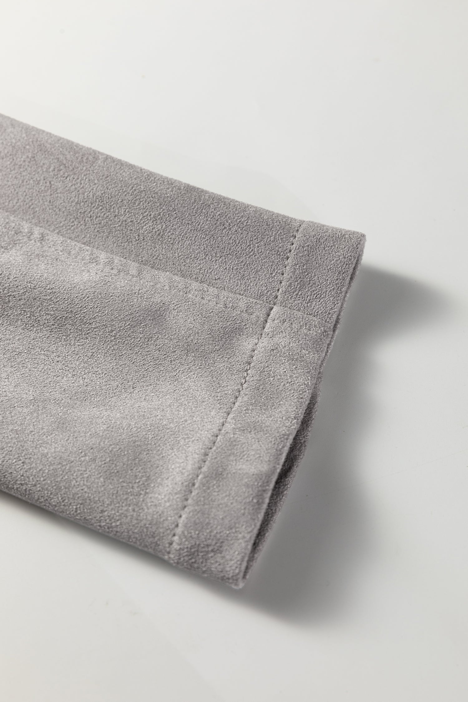 Cropped Fringe Faux Suede Jacket