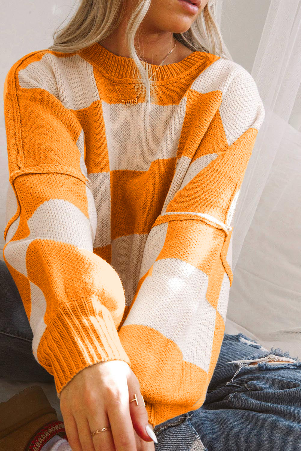 Checkmate Bishop Sleeve Sweater