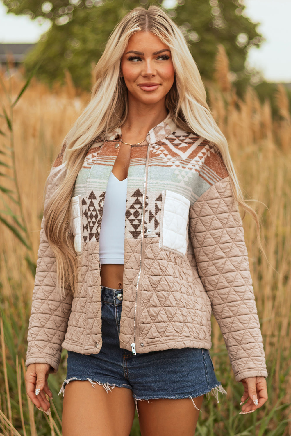 Quilted Patchwork Jacket
