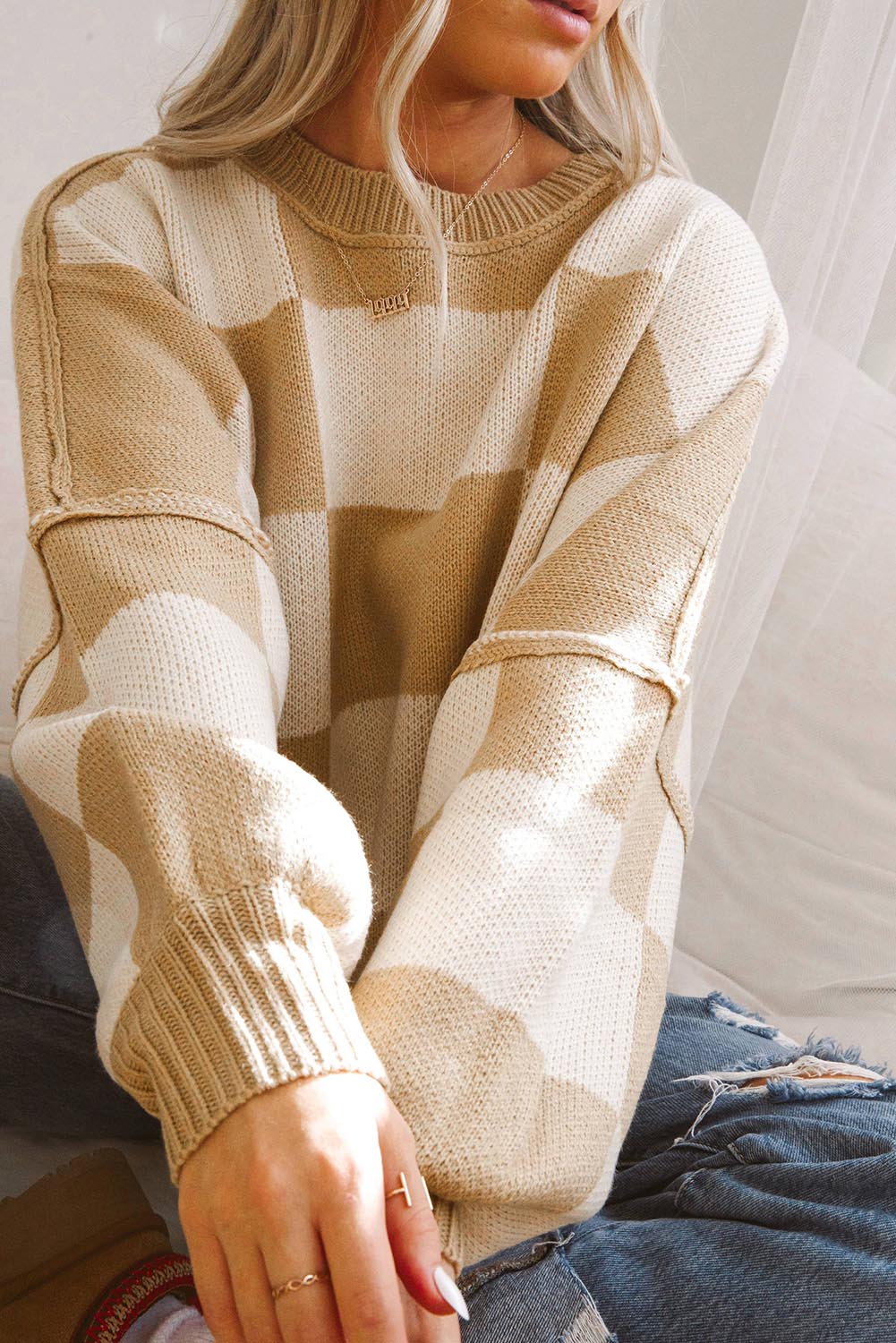 Checkmate Bishop Sleeve Sweater