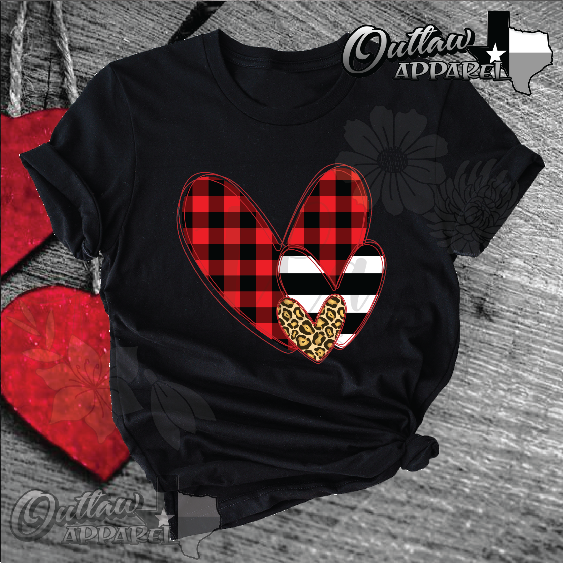 3 hearts