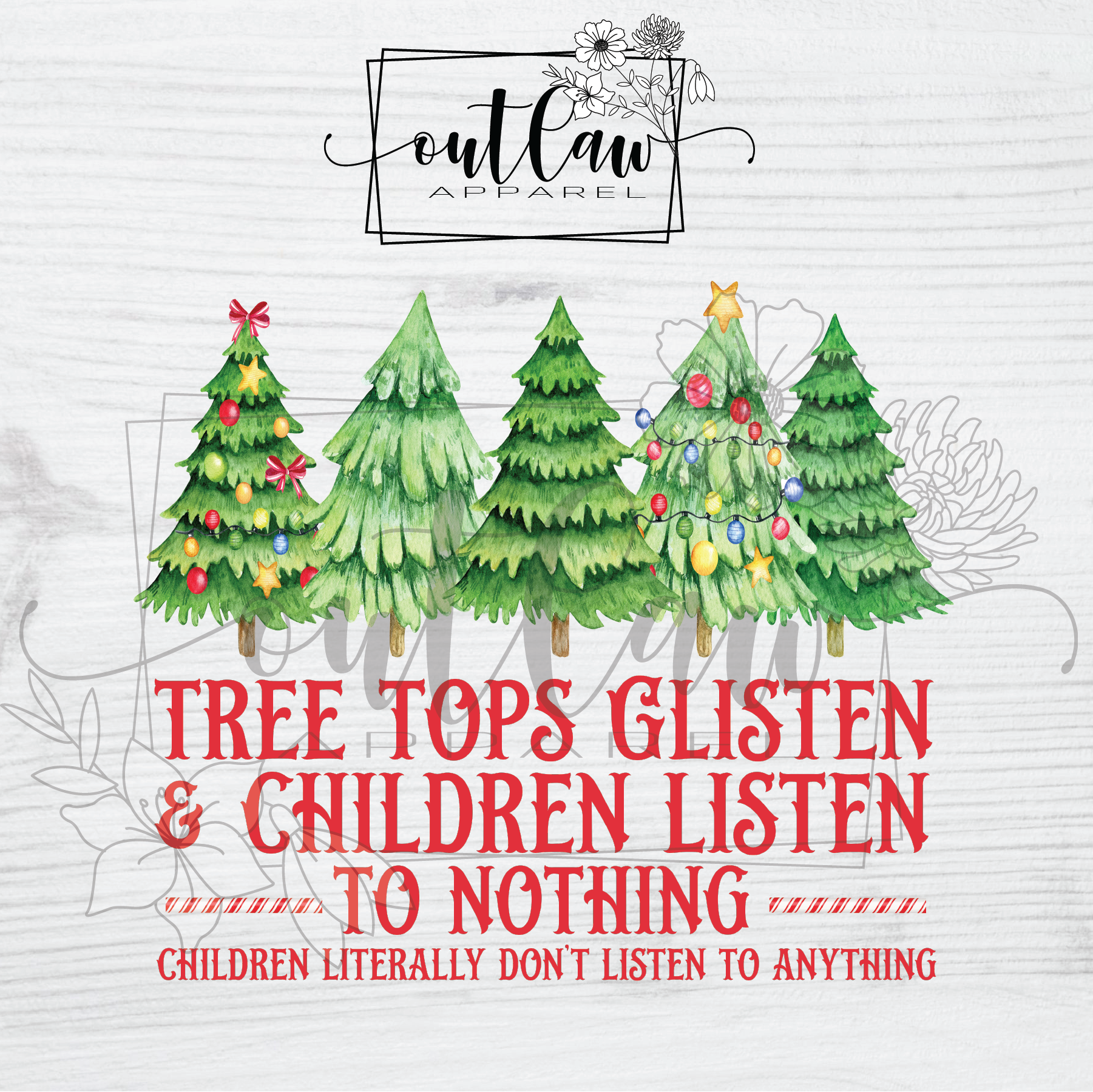 Tree tops glisten - Children listen to nothing