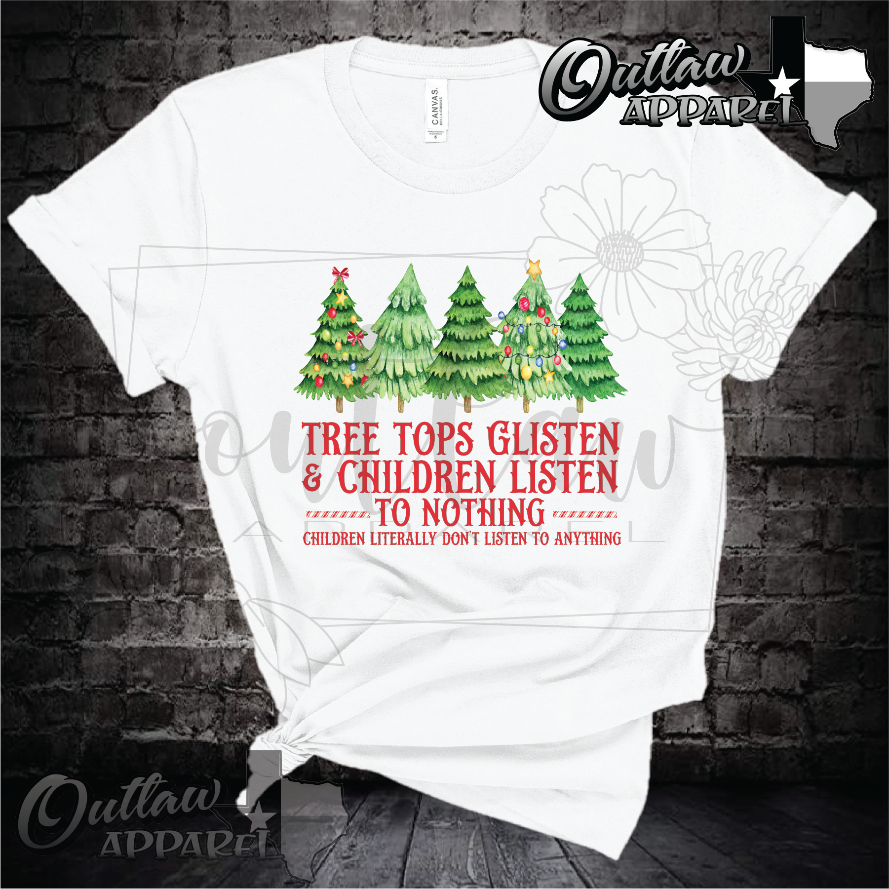 Tree tops glisten - Children listen to nothing