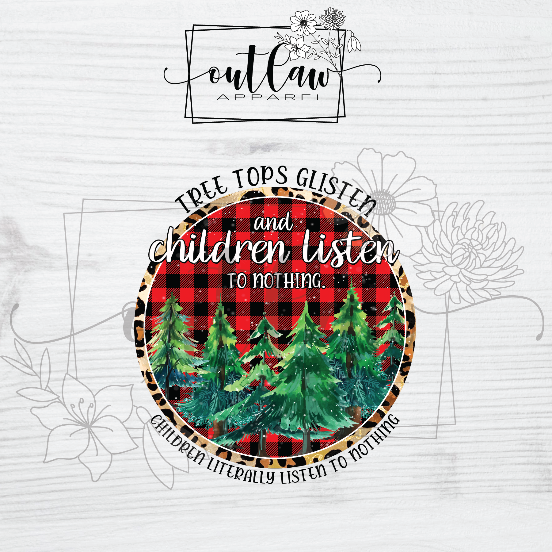 Tree tops glisten - Children listen to nothing [circle]