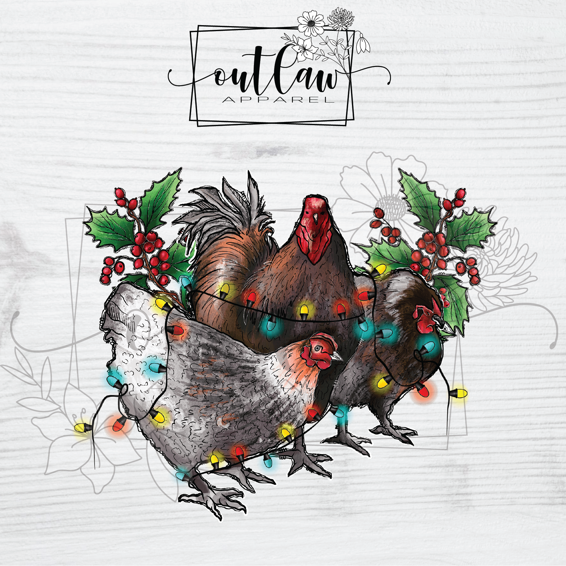 Christmas chickens