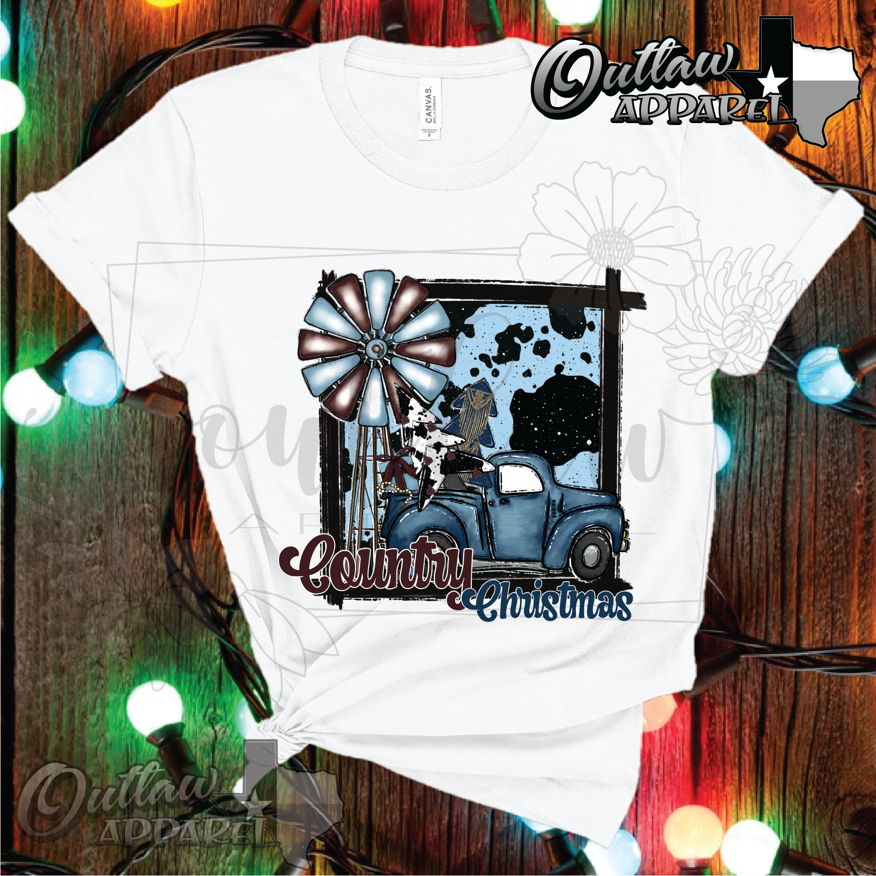 Country Christmas truck