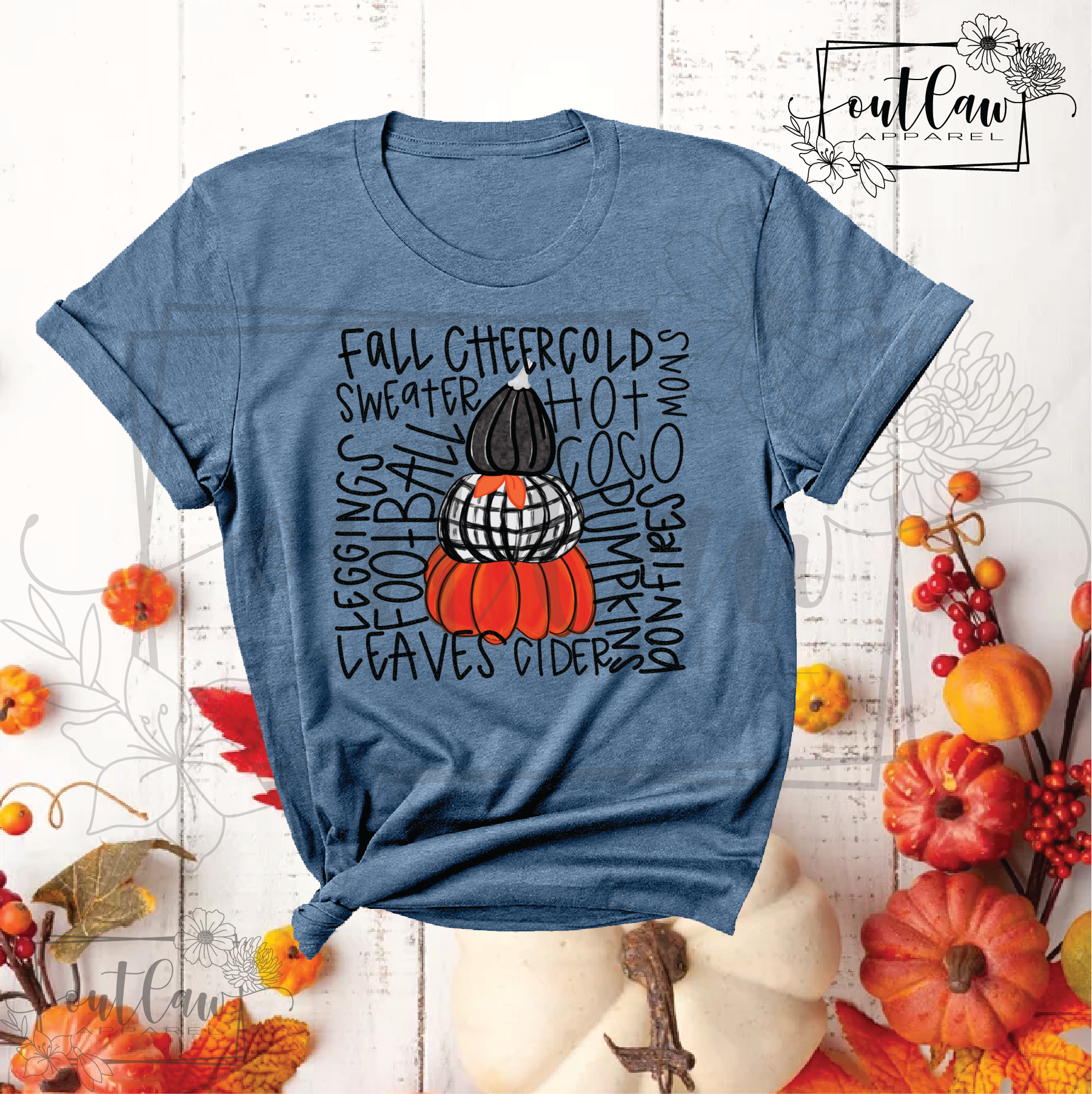 Fall word art