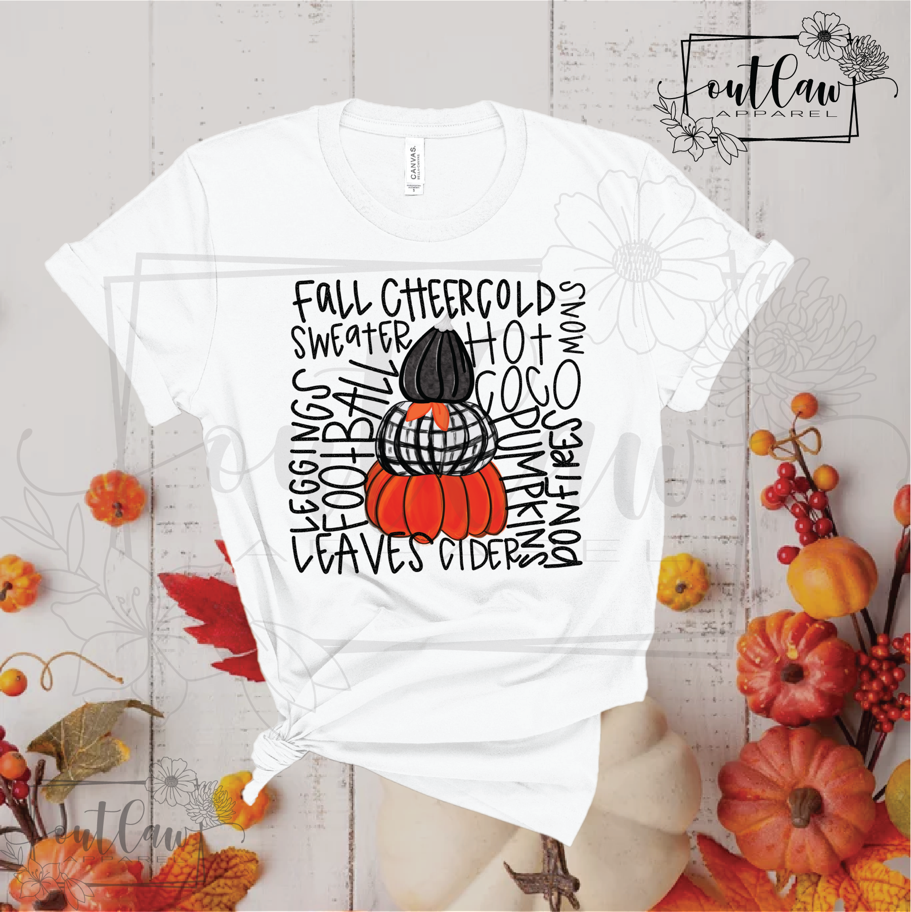 Fall word art