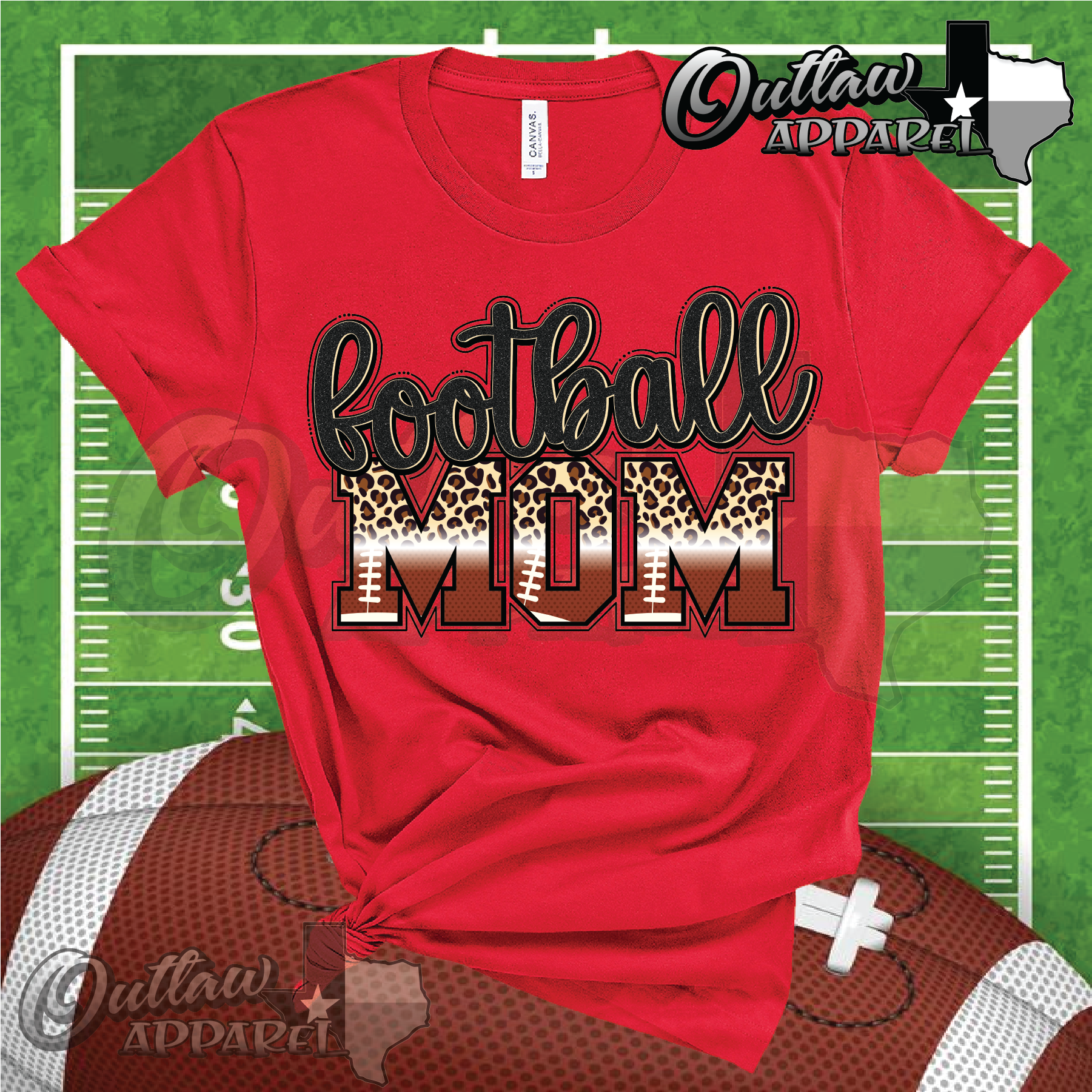 Football mom ombre