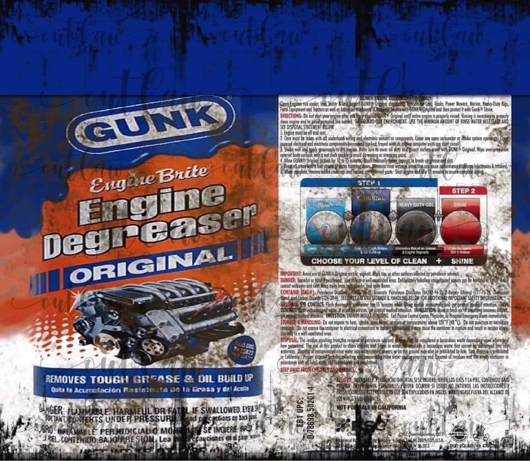 GUNK ORIGINAL ENGINE DEGREASER (CA)