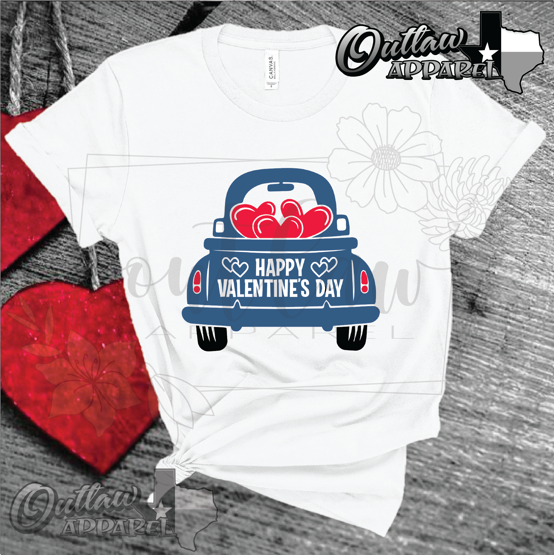 Happy Valentine's Day truck