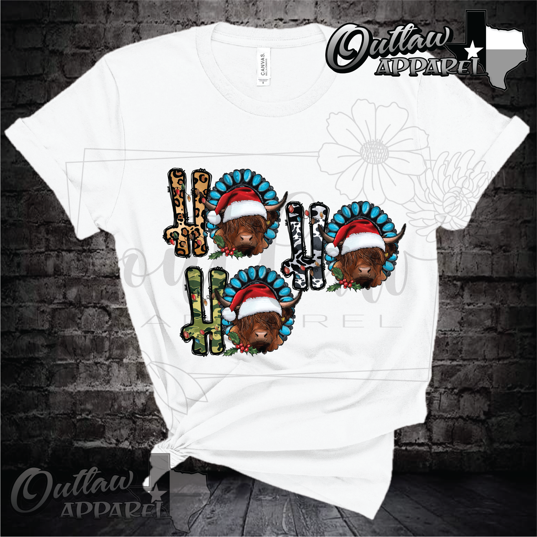 HO HO HO Christmas cows