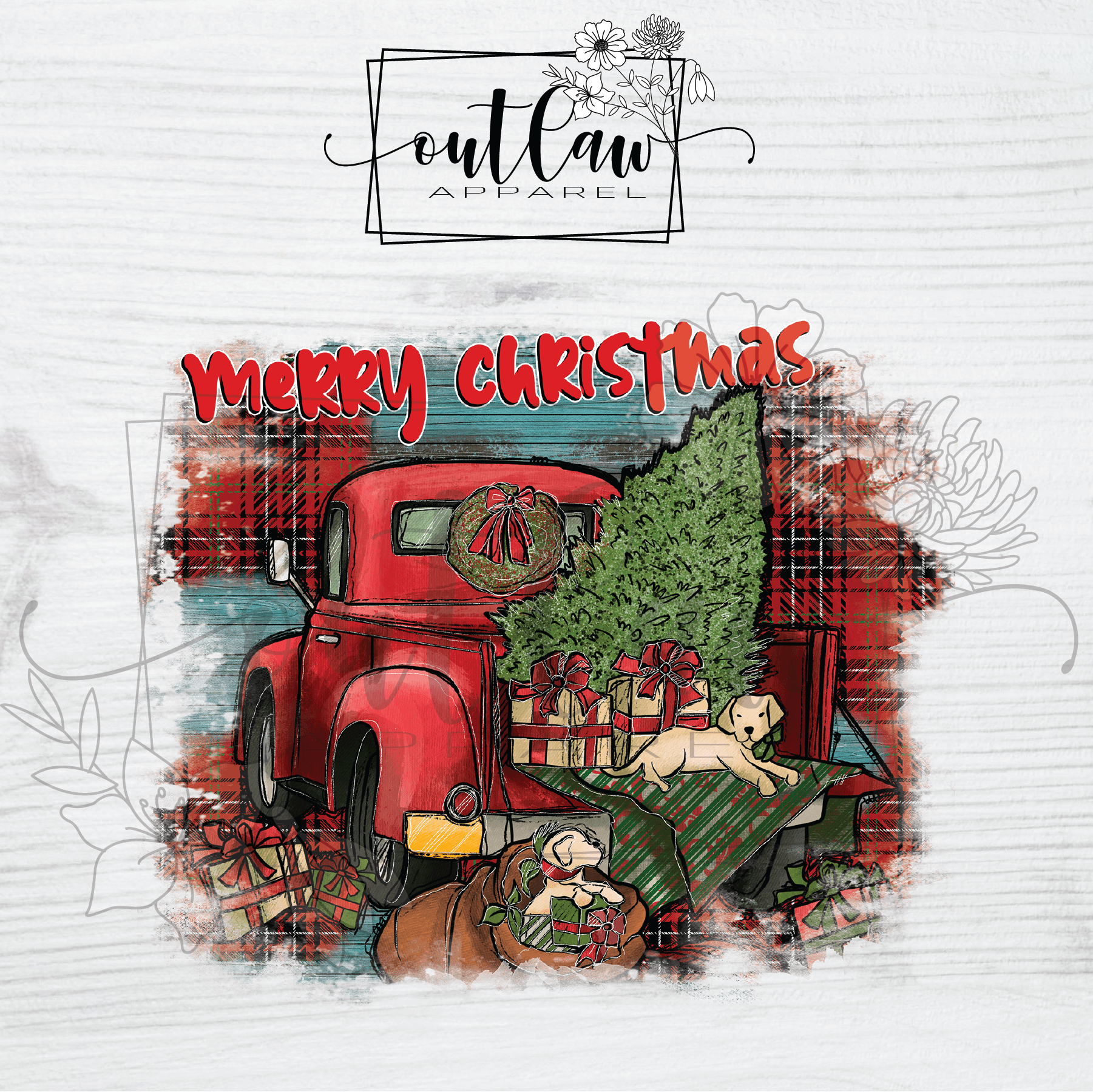 Merry Christmas [red truck scene]