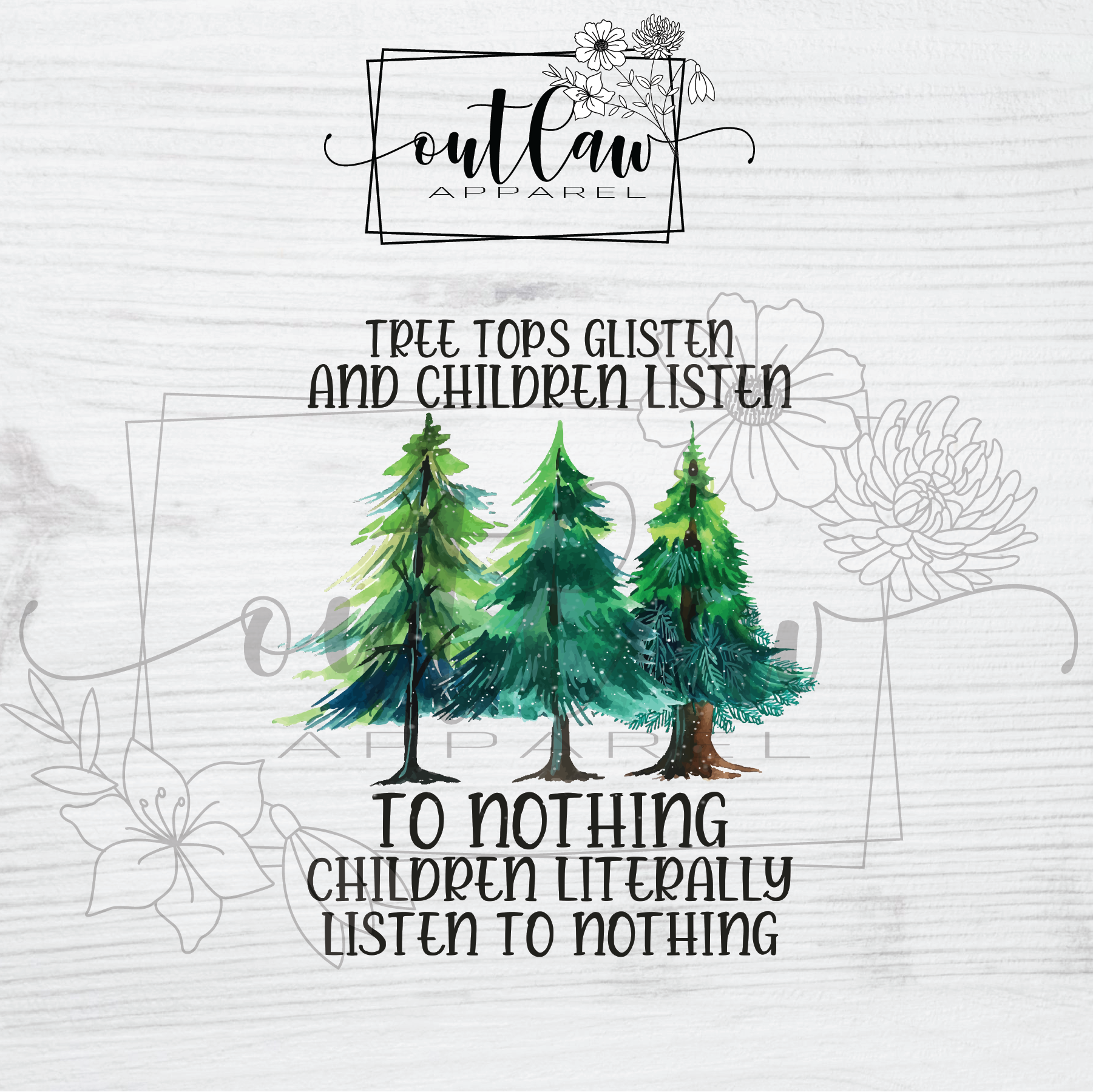 Tree tops glisten - Children listen to nothing [simple]