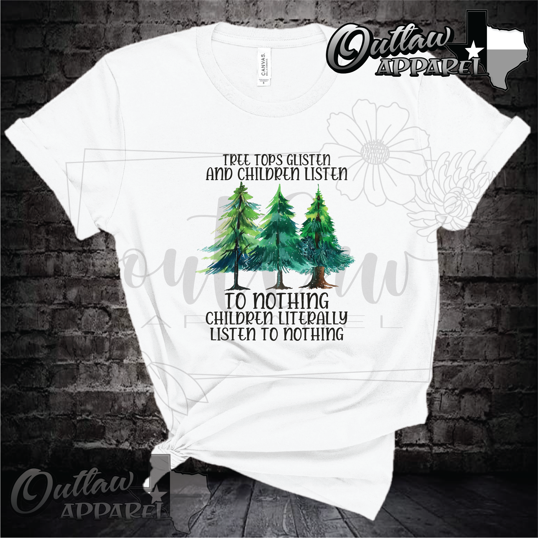 Tree tops glisten - Children listen to nothing [simple]