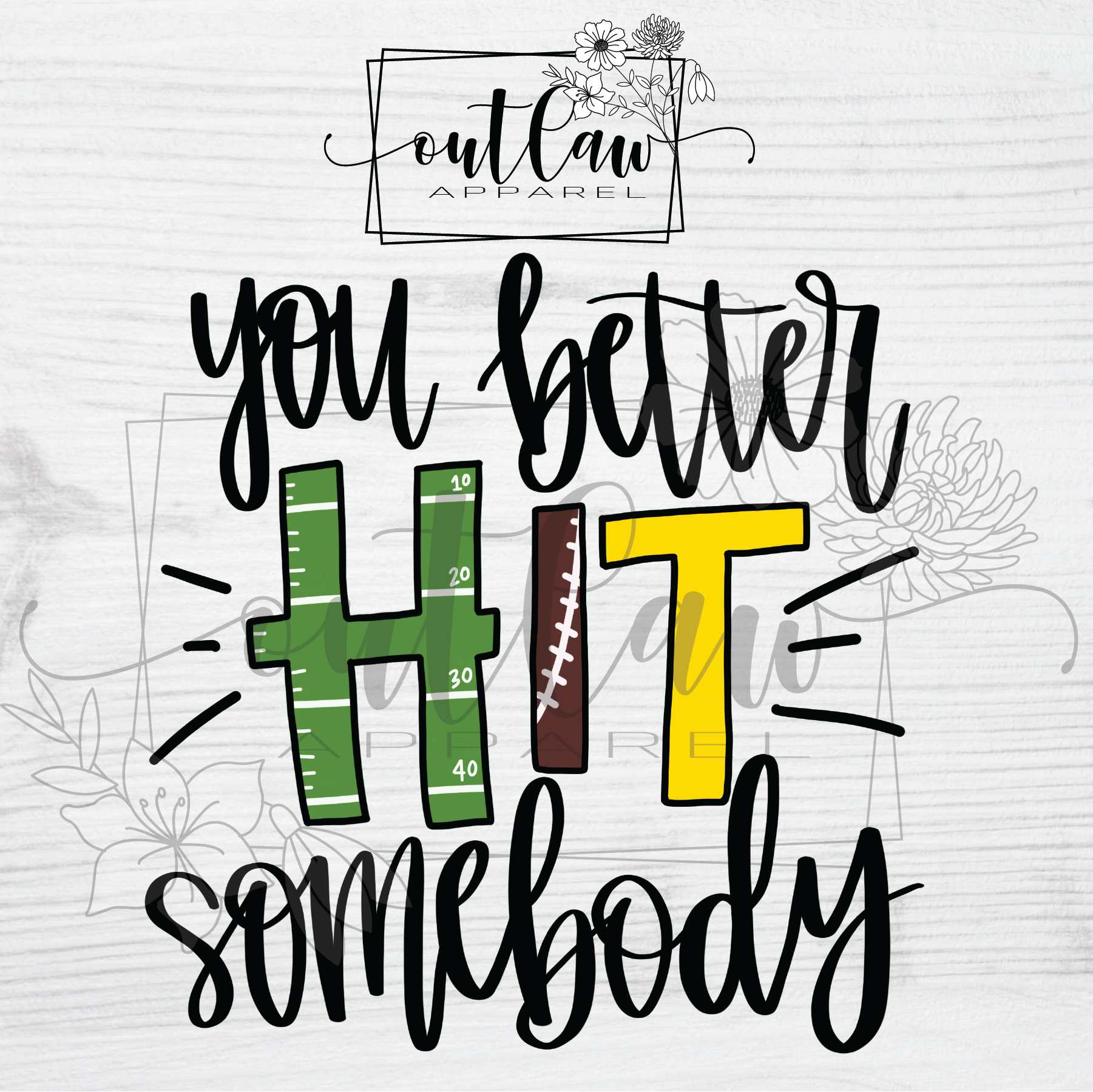 You better hit somebody